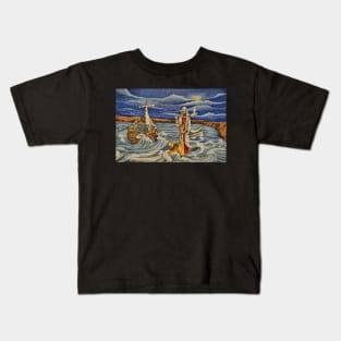 St. Peter Takes His Eyes Off Of Jesus Kids T-Shirt